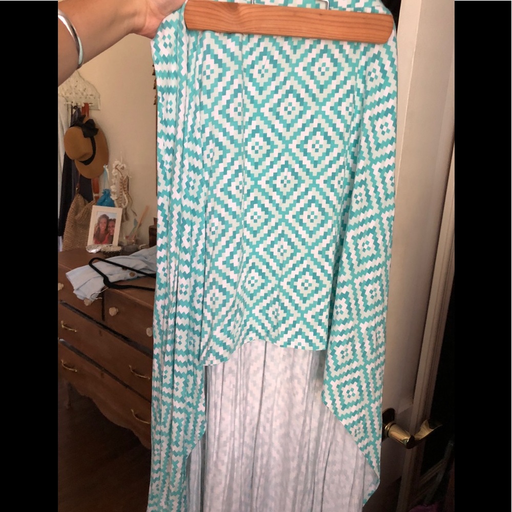 High low maxi skirt